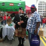 MO Bagpiper plays for business opening Hire a bagpiper for your special ocassion in the Ozarks